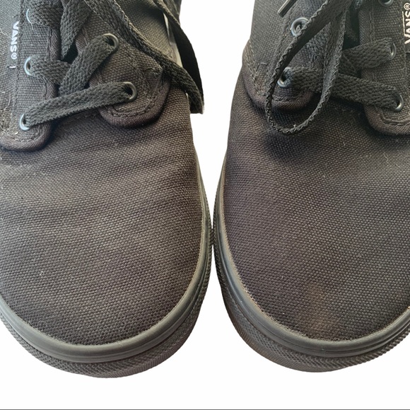 Vans Boys/Kids Black Sneakers SZ 7 - Picture 4 of 6